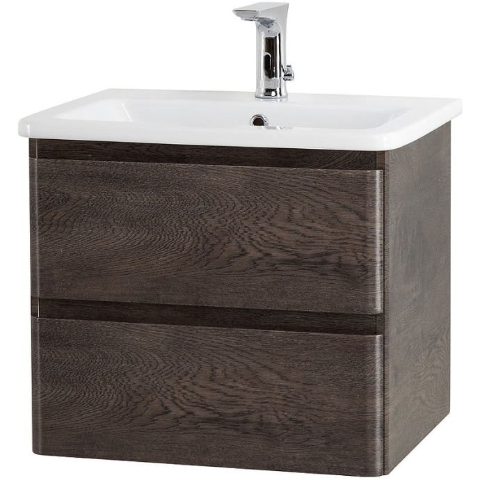 Тумба с раковиной BelBagno Albano 50 темное дерево - 2