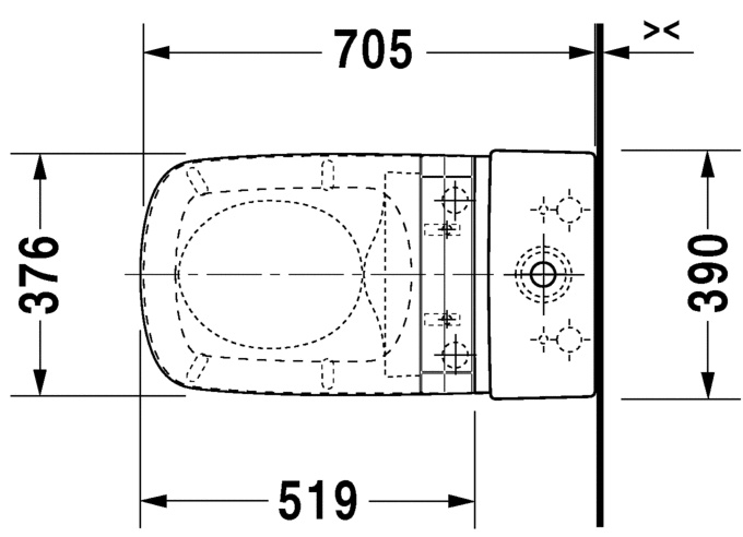 Напольный унитаз Duravit DuraStyle  2156590000 - 2