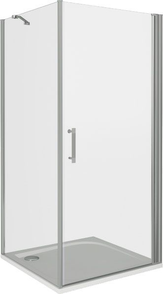 Душевой уголок Good Door Mokka DR+SP 80х80х185 см - 1