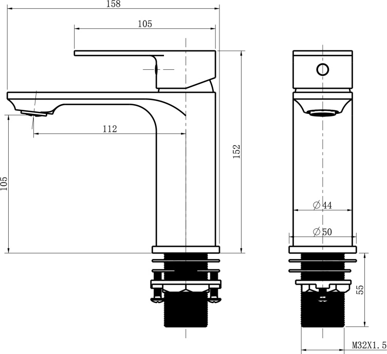 Смеситель для раковины STWORKI WFD16002 - 1