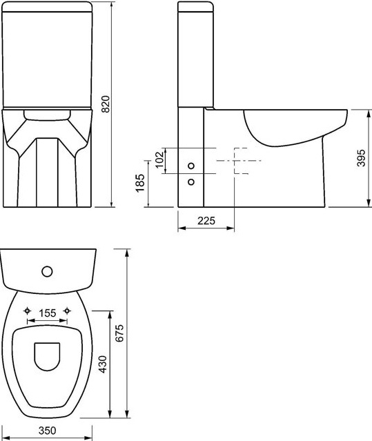 Унитаз-компакт Creavit Spark SA310.001N0 - 1