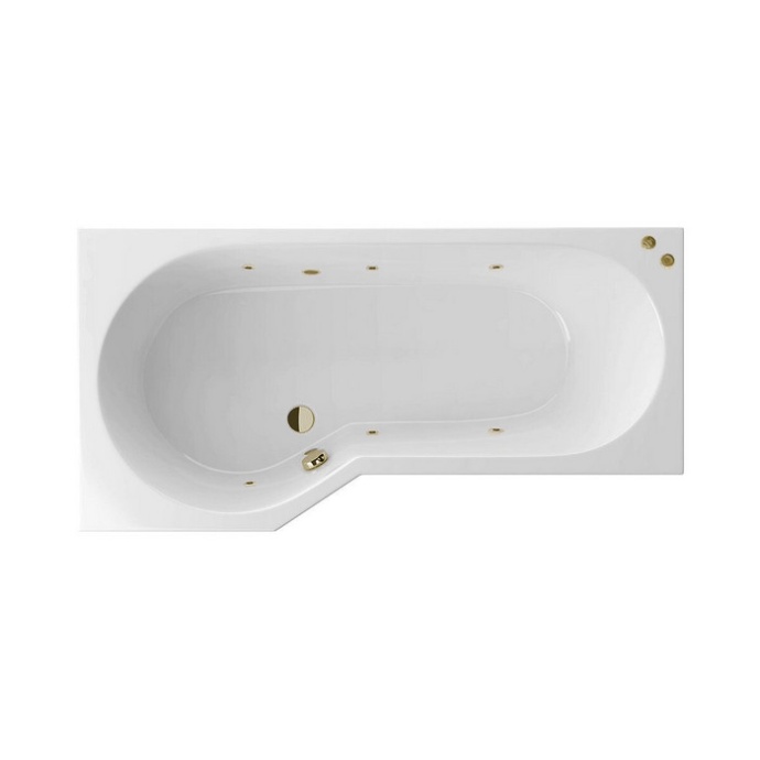 Ванна акриловая Excellent Be Spot Soft L 160х80 с гидромассажем белый - бронза WAEX.BSL16.SOFT.BR - 0