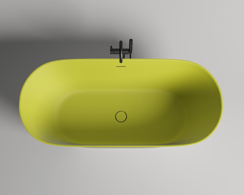Ванна из искусственного камня Salini Mona 180x80 102911GRH S-Sense, глянцевый, RAL снаружи - 2