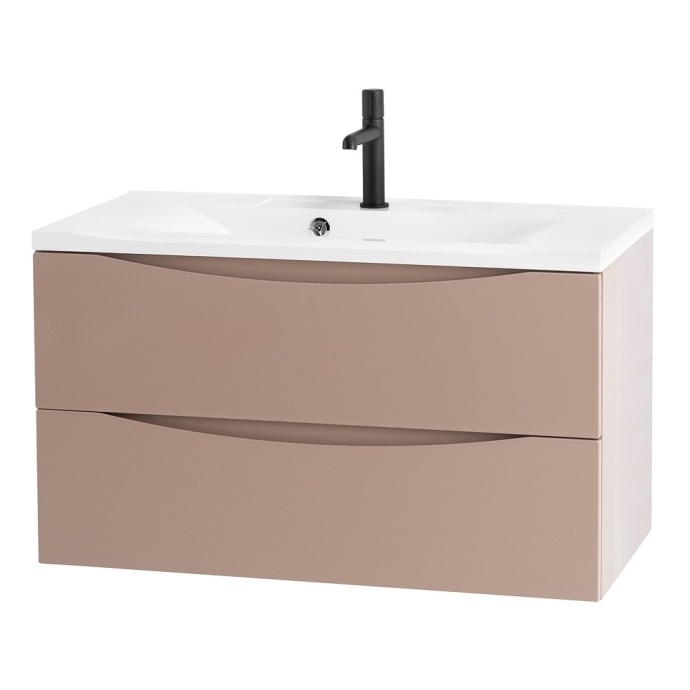Тумба с раковиной Belbagno Marino 80 бежевый матовый - 3