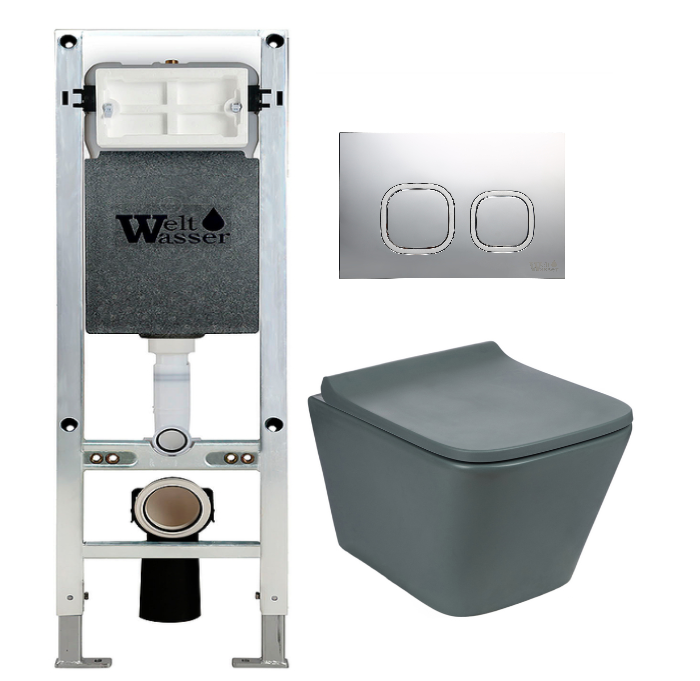 Комплект Weltwasser AMBERG 350 ST + GELBACH 004 MT-GR + AMBERG RD-MT CR  10000006520 - 0