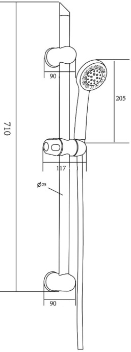 Душевой комплект DIWO Смоленск SM-05b + BC156HS 566443 - 6