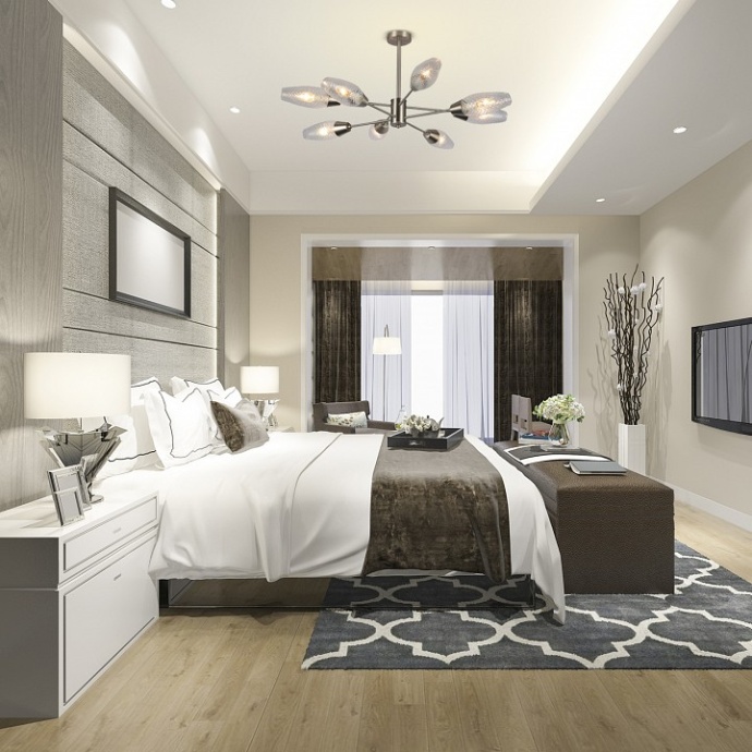Люстра на штанге Escada Desire 10165/8PL Nickel - 1