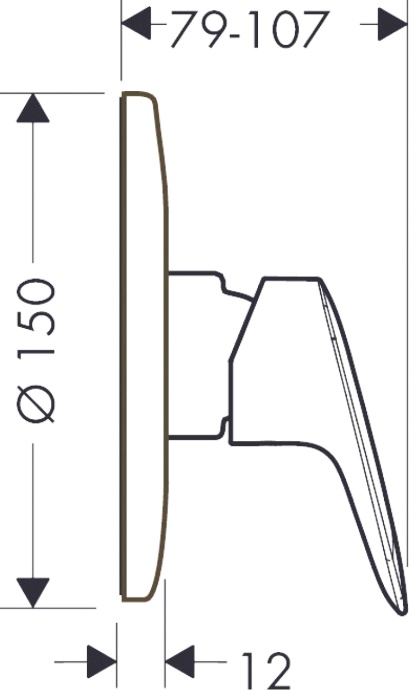 Гигиенический душ Hansgrohe со смесителем 32129000 - 10