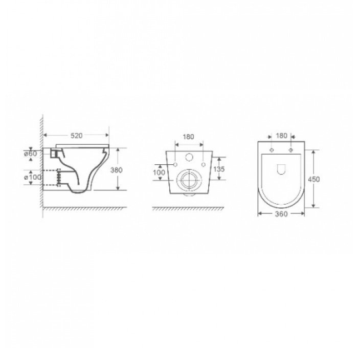 Комплект Weltwasser AMBERG 506 + ODENBACH 004 GL-WT + AMBERG RD-BL  10000006827 - 5