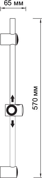 Душевая штанга Wasserkraft A049 темная бронза - 3