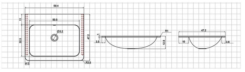 Комплект мебели Vincea Vico 60 белый - 3