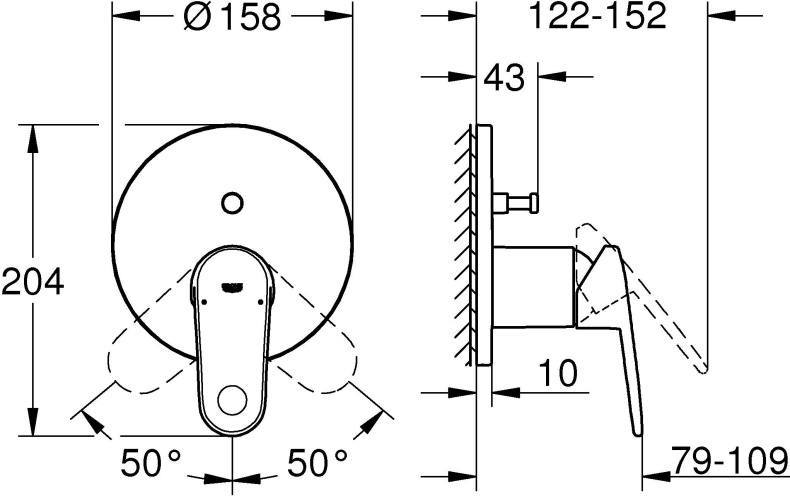 Смеситель Grohe Europlus 24060002 для ванны с душем - 1