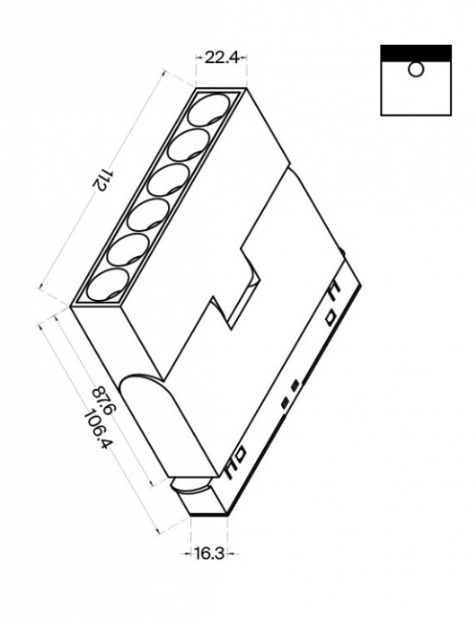 Накладной светильник Maytoni Points rot TR033-4-6W3K-M-DS-B - 1