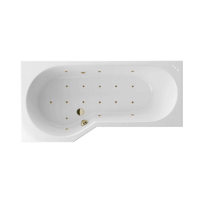 Ванна акриловая Excellent Be Spot Relax L 160х80 с гидромассажем белый - бронза WAEX.BSL16.RELAX.BR - 0