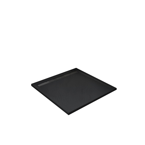 Душевой поддон с сифоном WeltWasser WW TRS 90 STONE-BL 90х90 черный  10000004412 - 0