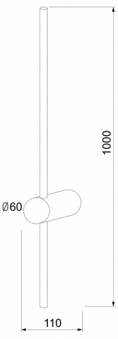 Бра Elektrostandard Cane Cane LED черный (MRL LED 1121) - 2