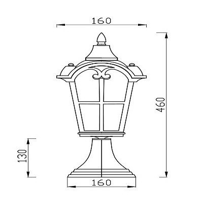 Наземный низкий светильник Maytoni Albion O413FL-01BZ - 1