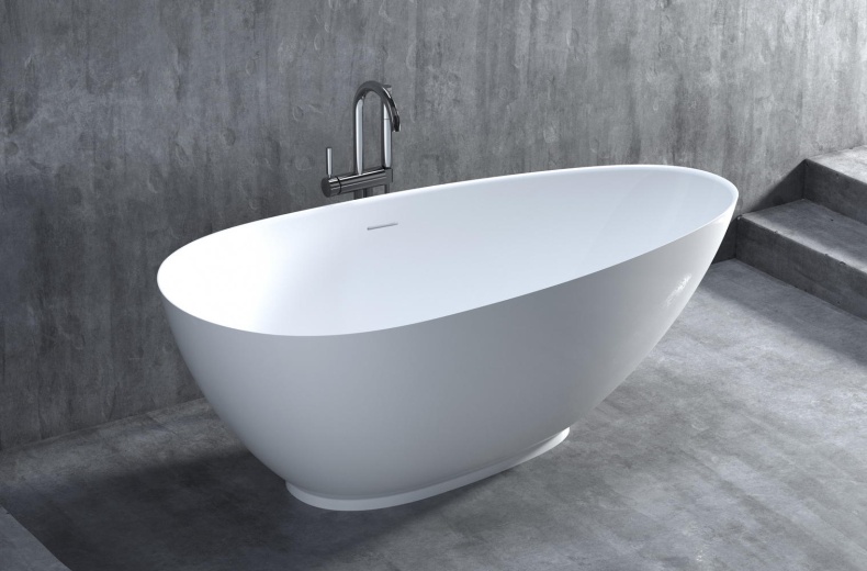 Ванна из искусственного камня Salini Paola 172x82 101512SMRH S-Stone, матовый, RAL снаружи - 2
