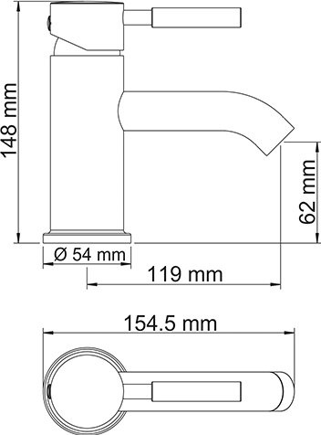 Смеситель Wasserkraft Main 4105 для раковины - 2