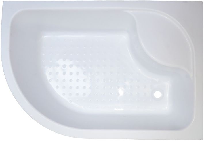 Душевой уголок Royal Bath BK 120х80 R с поддоном профиль белый стекло прозрачное RB8120BK-T-R - 4