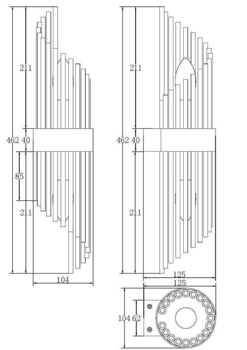 Бра Maytoni Frame MOD174WL-02G - 1