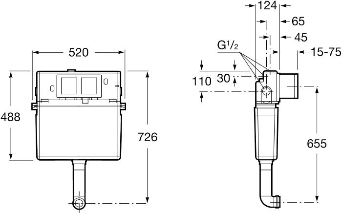 Смывной бачок скрытого монтажа Roca Basic tank 890090200 - 1