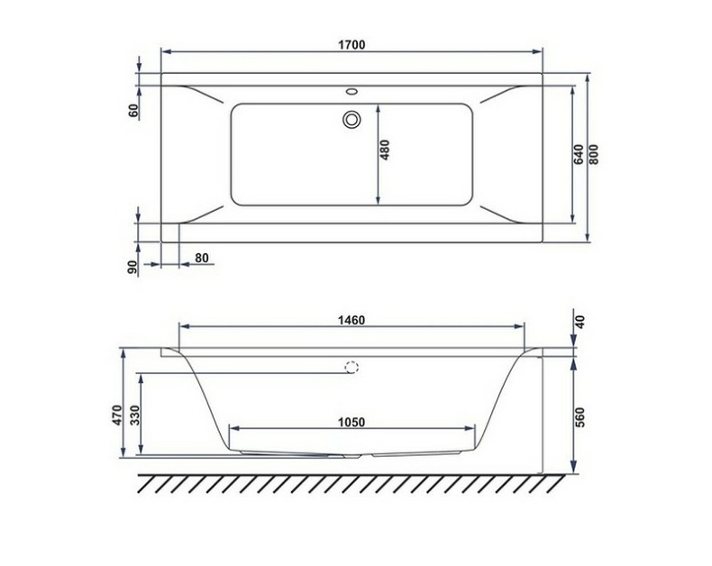 Ванна акриловая WHITECROSS Savia Duo Ultra 170x80 с гидромассажем белый - золото 0103.170080.100.ULTRA.GL - 8