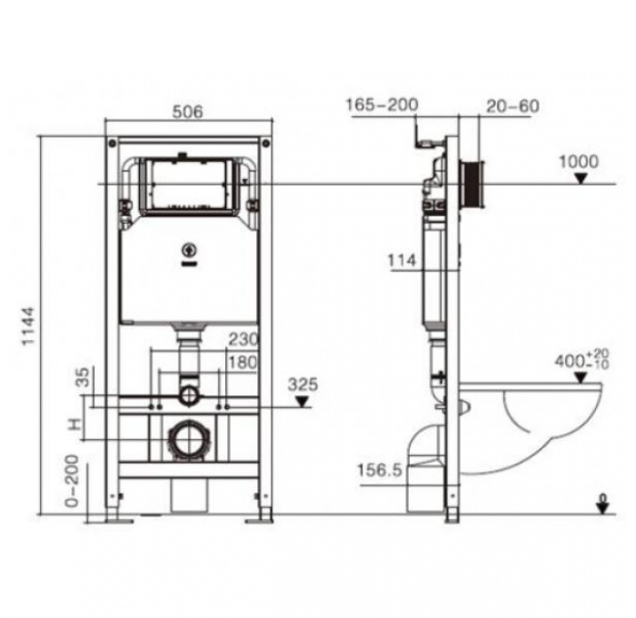 Комплект Weltwasser AMBERG 506 + MERZBACH 004 MT-BL + AMBER RD-WT  10000006811 - 4