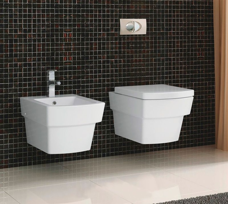 Унитаз подвесной BelBagno Mattino BB1060CH с сиденьем микролифт BB2007SC - 4