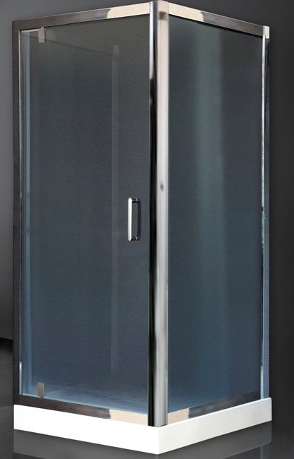 Душевой уголок Royal Bath HV 90х90 профиль хром стекло рифленое  RB9090HV-C-CH-P - 0