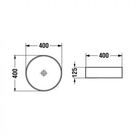 Накладная раковина Vincea 40х40 золотая VBS-5GL04 - 2