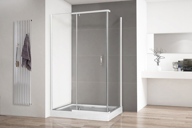 Душевой угол Royal Bath HPV 120х80 профиль белый стекло прозрачное RB8120HPV-T - 1
