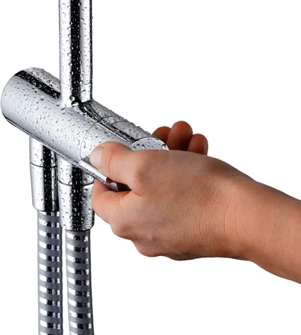 Душевая стойка Hansgrohe Vernis Shape Showerpipe 230 1jet Reno EcoSmart хром 26289000 - 5