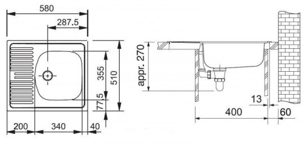 Franke ETN 611-58 101.0009.362 - 1