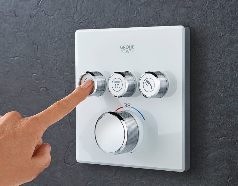 Термостат Grohe Grohtherm SmartControl 29157LS0 для душа, moon white - 3