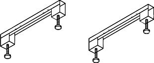 Ножки для ванн Cezares 2 шт  LEG-KIT-150 - 0