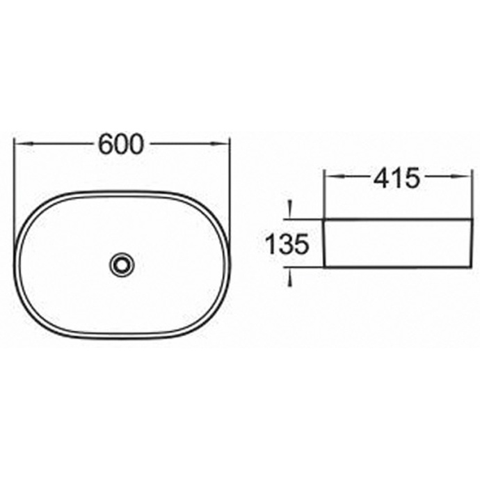 Накладная раковина Comforty 60 белая 00004150364 - 3