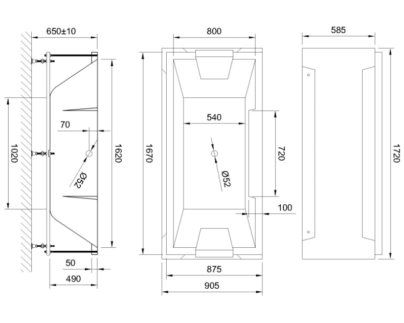 Ванна акриловая Royal Bath Triumph Comfort 170х87 с гидромассажем белый RB665101CO - 1