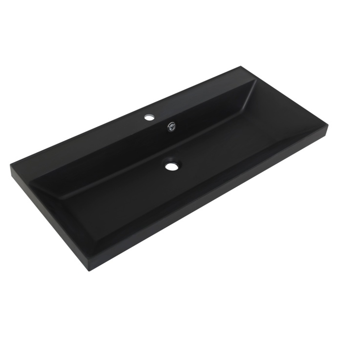 Раковина BelBagno 90х45 черный матовый  BB900/450-LV-ART-AST-NERO - 1