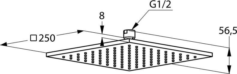 Верхний душ Kludi A-QAs  6442505-00 - 2