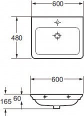 Мебельная раковина BelBagno Torino 60 TOR-600-CB-LVB - 2