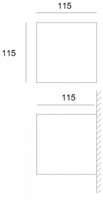 Накладной светильник Deko-Light Cube 341185 - 1