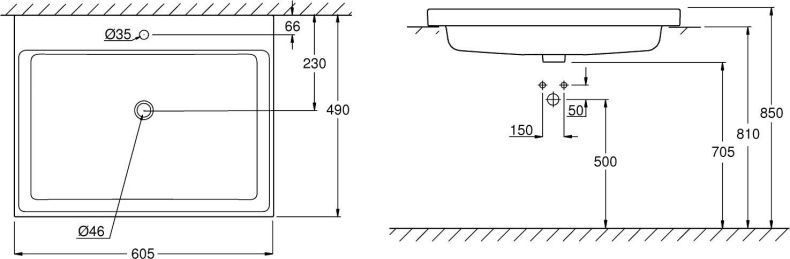 Раковина Grohe Cube Ceramic 3947900H - 1