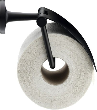 Держатель туалетной бумаги Duravit Starck T 0099404600 черный, с крышкой - 1