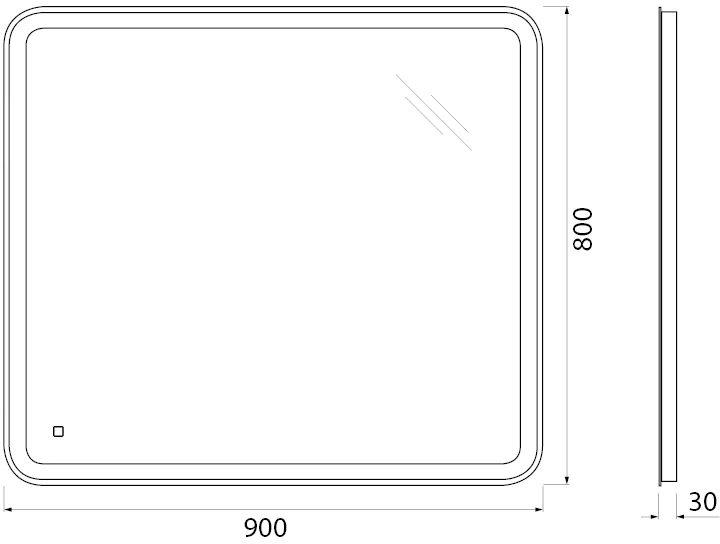 Комплект мебели BelBagno Kraft 90 белый матовый - 20