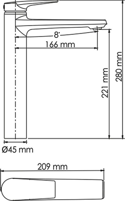 Смеситель Wasserkraft Glan для раковины 6603H - 4