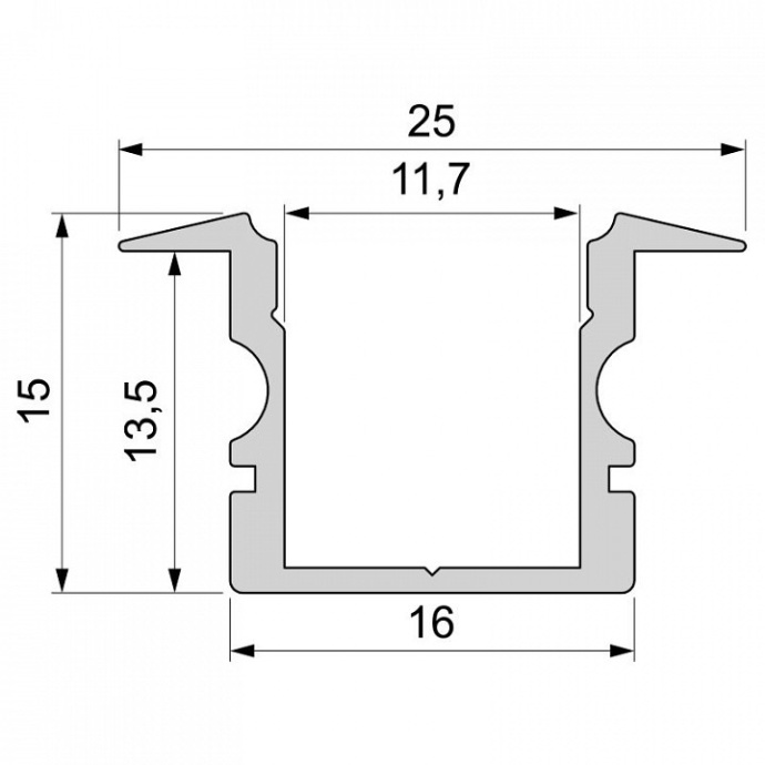 Профиль встраиваемый Deko-Light ET-02-10 975123 - 2
