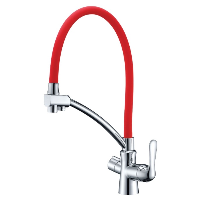 Смеситель Lemark Comfort LM3070C-Red для кухонной мойки - 0
