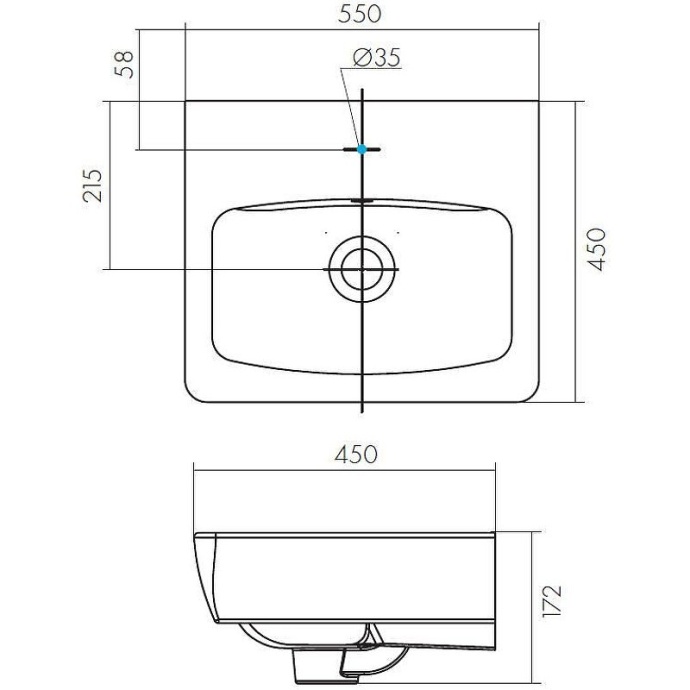 Тумба с раковиной Aquaton Кантри 55 белый-светлое дерево 1A2576K0AHB20 - 8