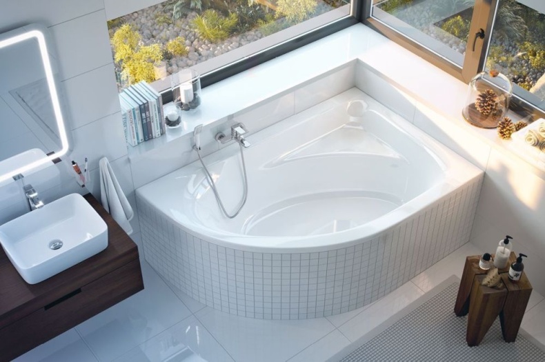 Ванна акриловая Excellent Aquarella R 150x100 белый WAEX.ARP15WH - 1